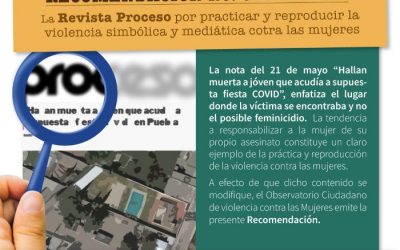 Recomendación: OVM-R-008/2020/Proceso